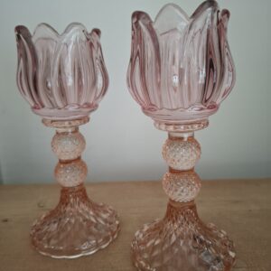 Windlicht kleur rosé