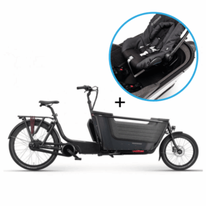Elektrische Bakfiets met Maxi Cosi Houder