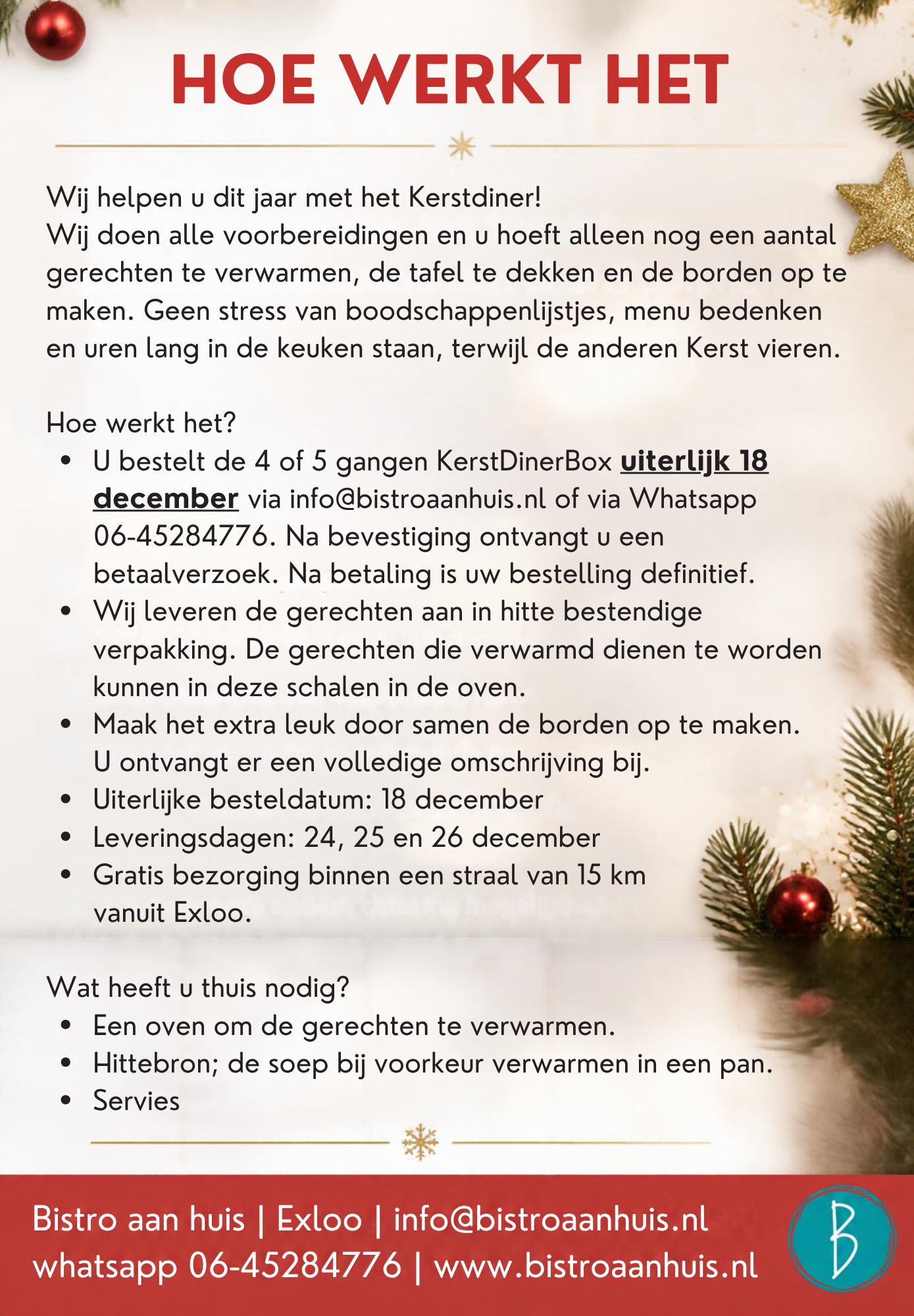 Kerst Hoe werkt het