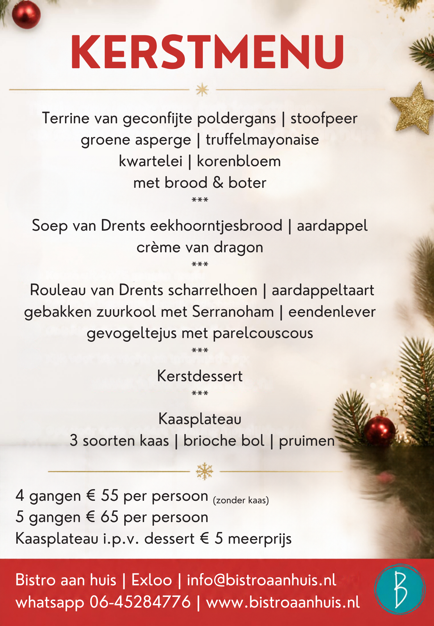 Kerstmenu